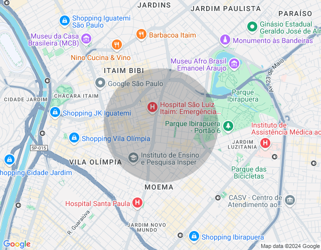 Imóvel no mapa