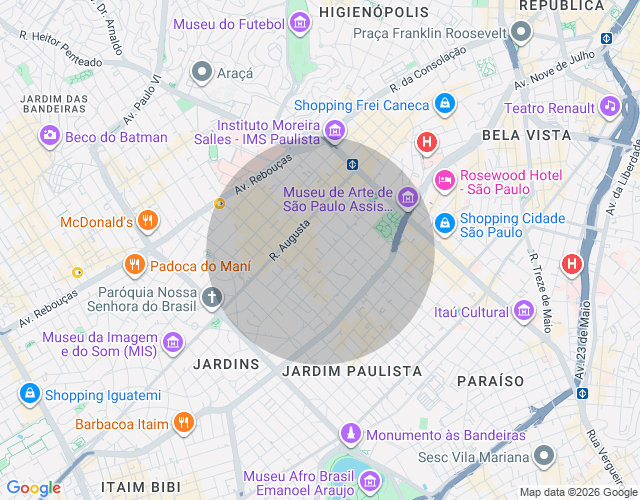 Imóvel no mapa