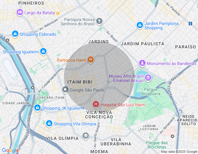 Imóvel no mapa