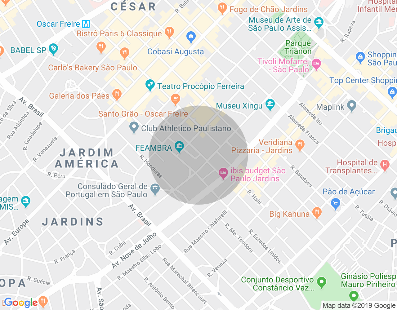 Imóvel no mapa