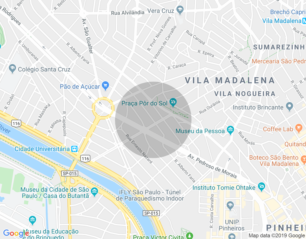 Imóvel no mapa