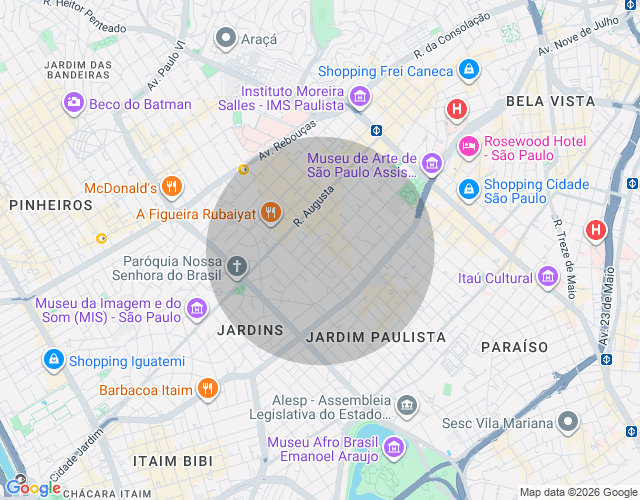 Imóvel no mapa