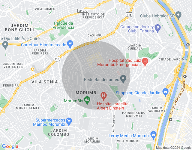 Imóvel no mapa