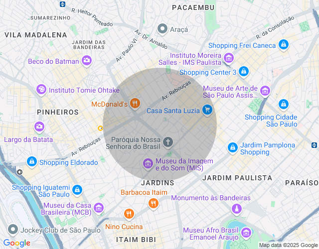 Imóvel no mapa