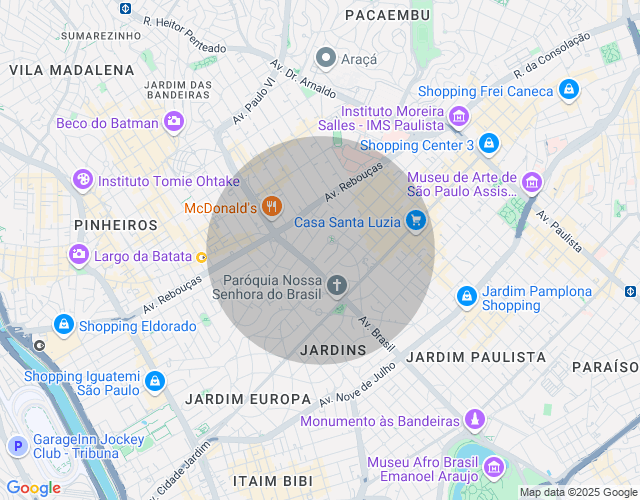 Imóvel no mapa