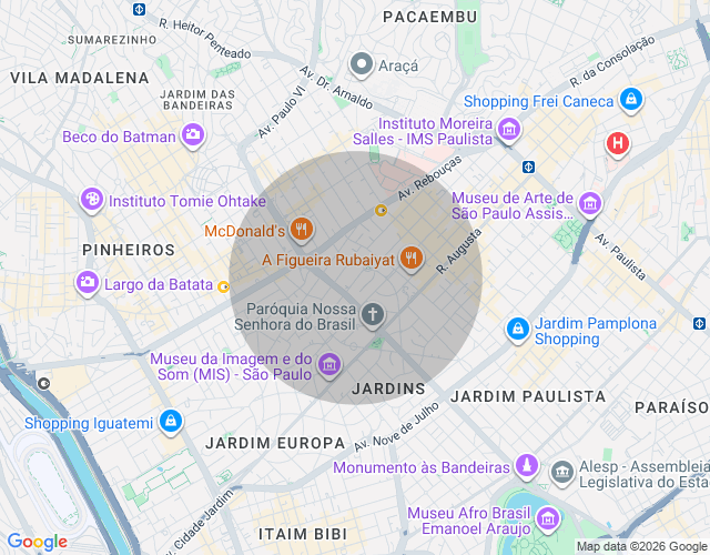 Imóvel no mapa