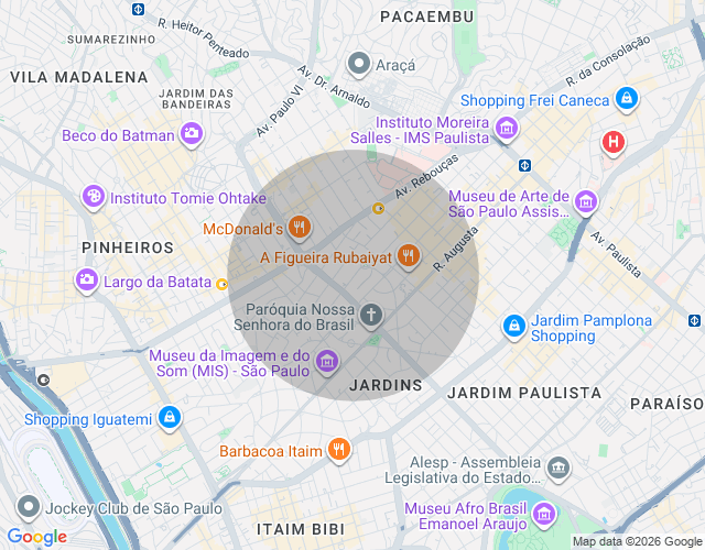Imóvel no mapa