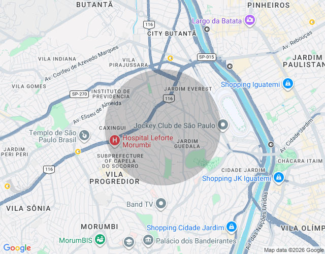 Imóvel no mapa