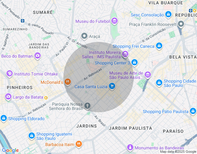 Imóvel no mapa