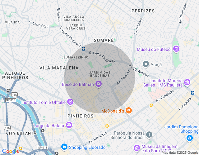 Imóvel no mapa