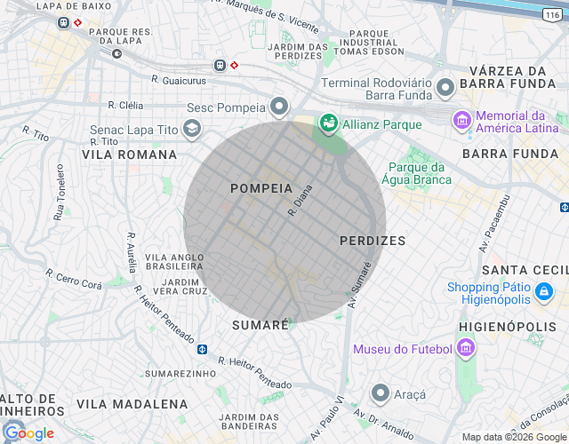 Imóvel no mapa