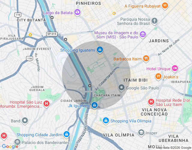 Imóvel no mapa