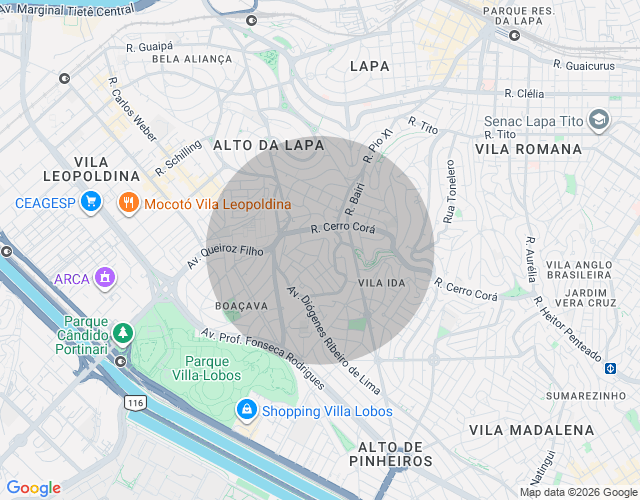 Imóvel no mapa