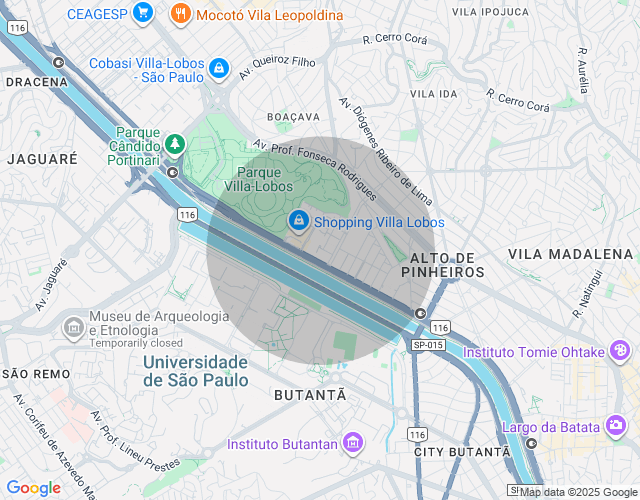 Imóvel no mapa