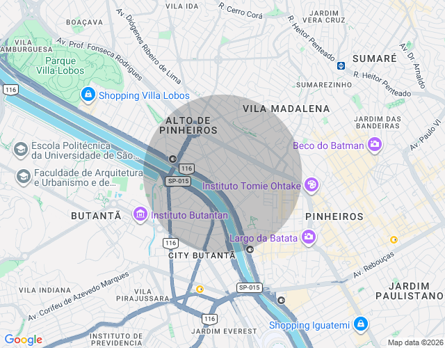 Imóvel no mapa