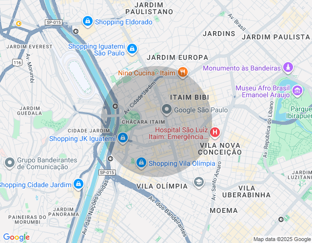Imóvel no mapa