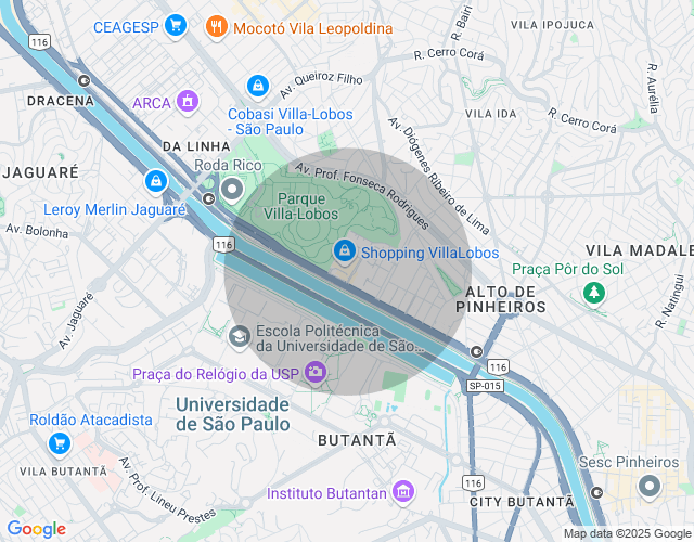 Imóvel no mapa