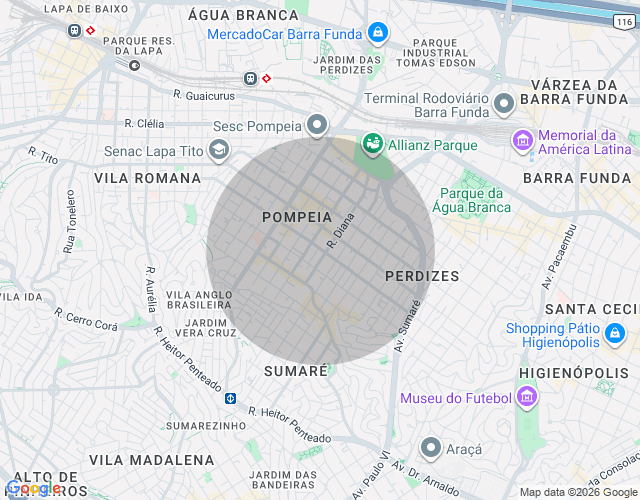 Imóvel no mapa