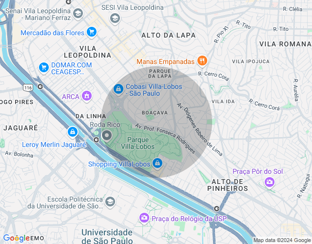 Imóvel no mapa