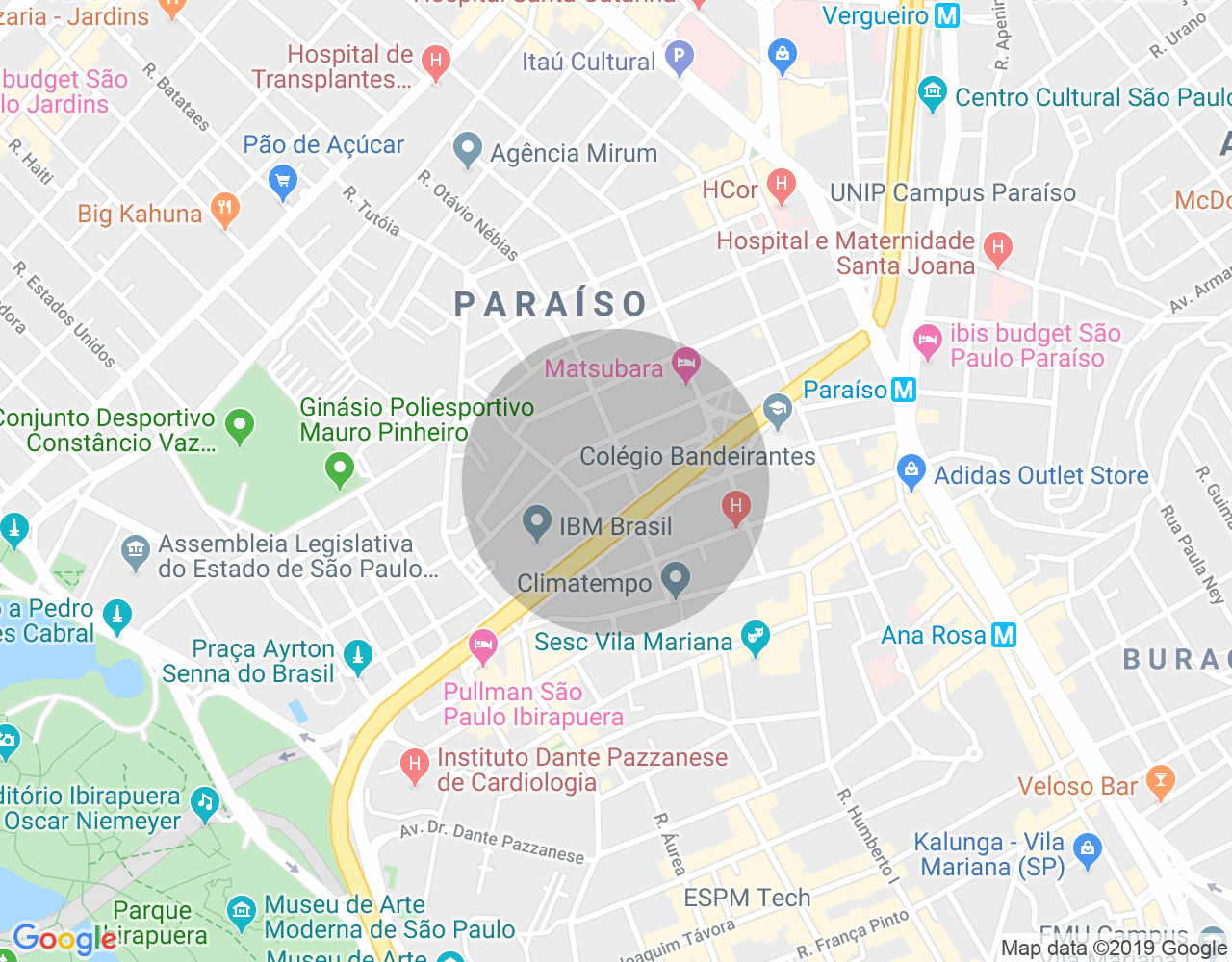 Imóvel no mapa