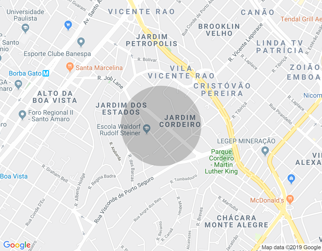 Imóvel no mapa