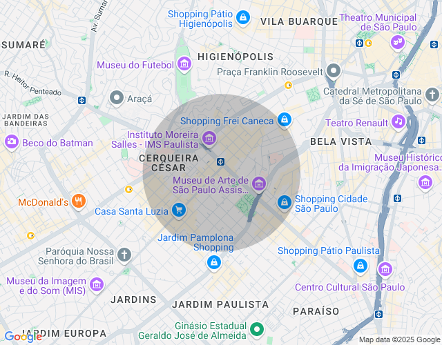 Imóvel no mapa
