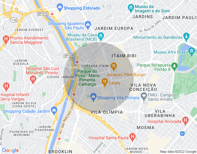 Imóvel no mapa