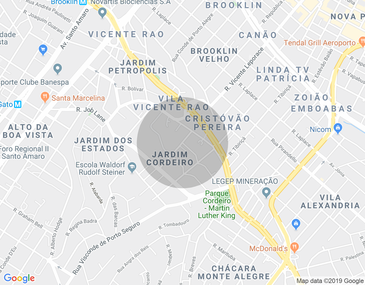 Imóvel no mapa