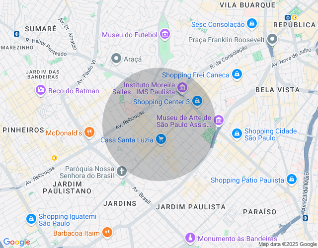 Imóvel no mapa