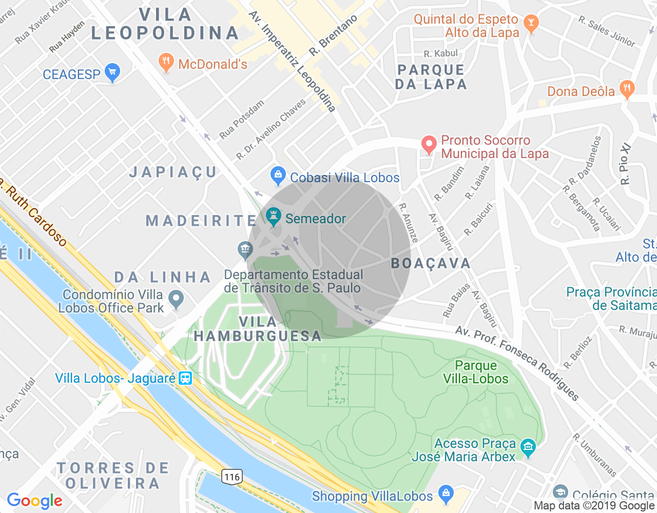 Imóvel no mapa