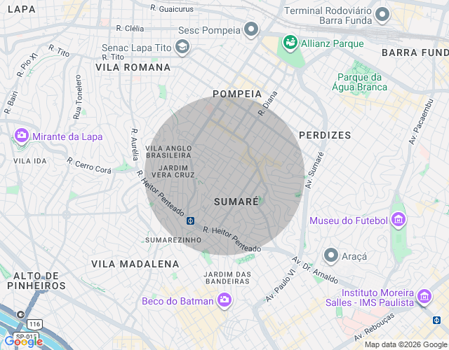 Imóvel no mapa