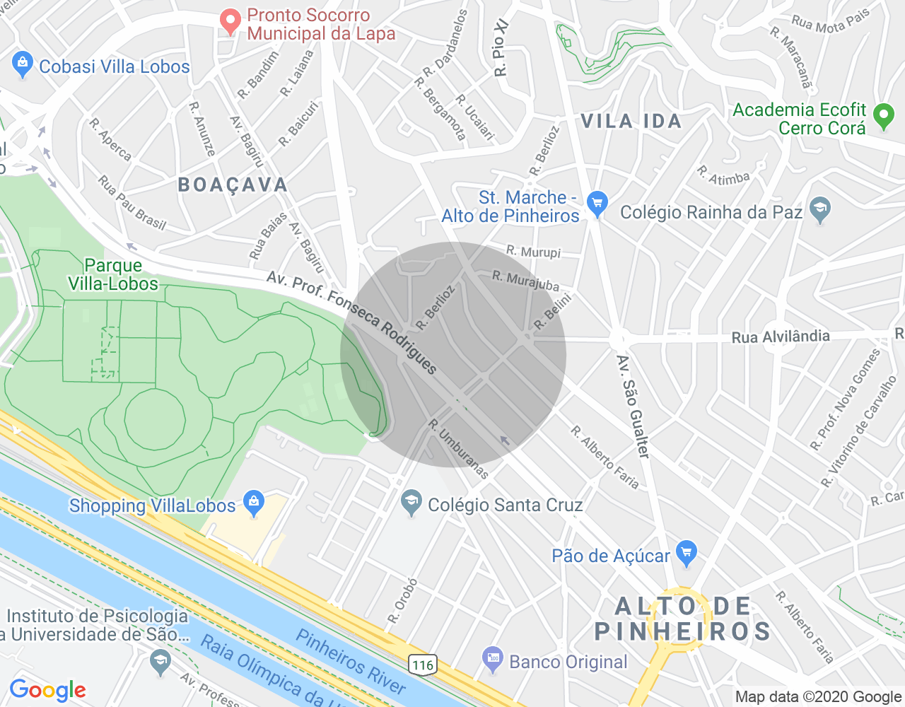 Imóvel no mapa
