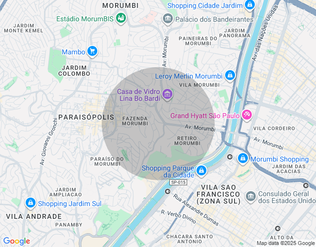 Imóvel no mapa