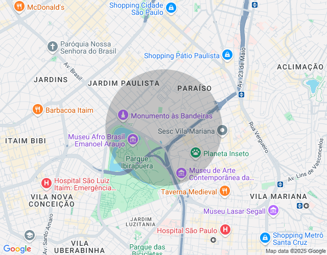 Imóvel no mapa