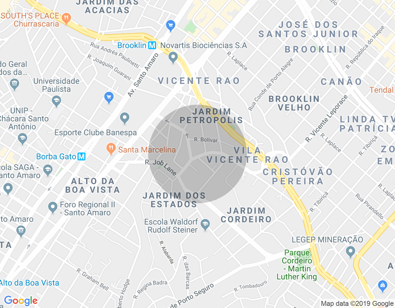 Imóvel no mapa