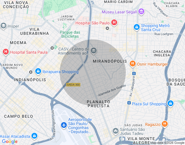Imóvel no mapa
