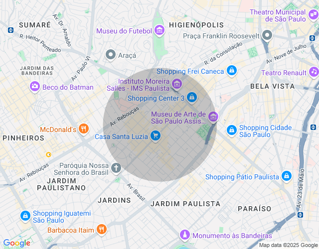 Imóvel no mapa