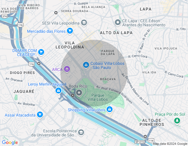 Imóvel no mapa