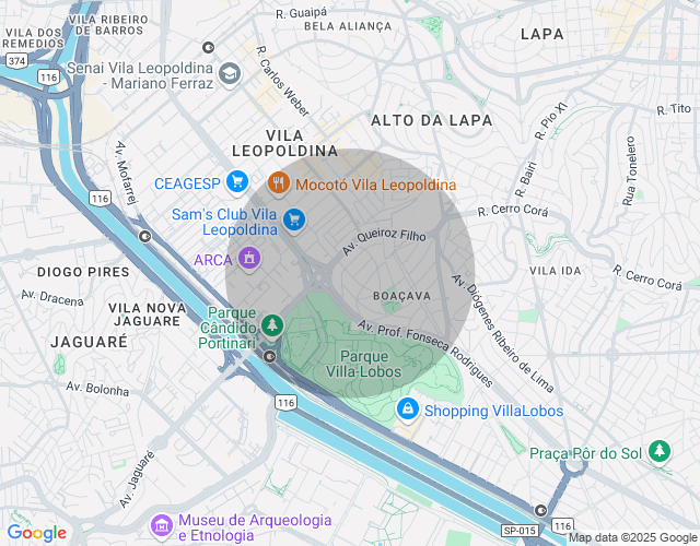Imóvel no mapa