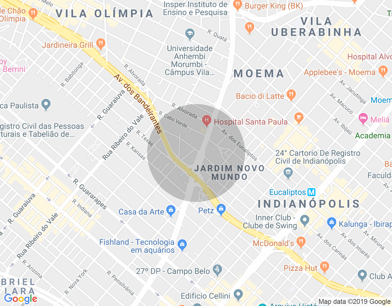 Imóvel no mapa