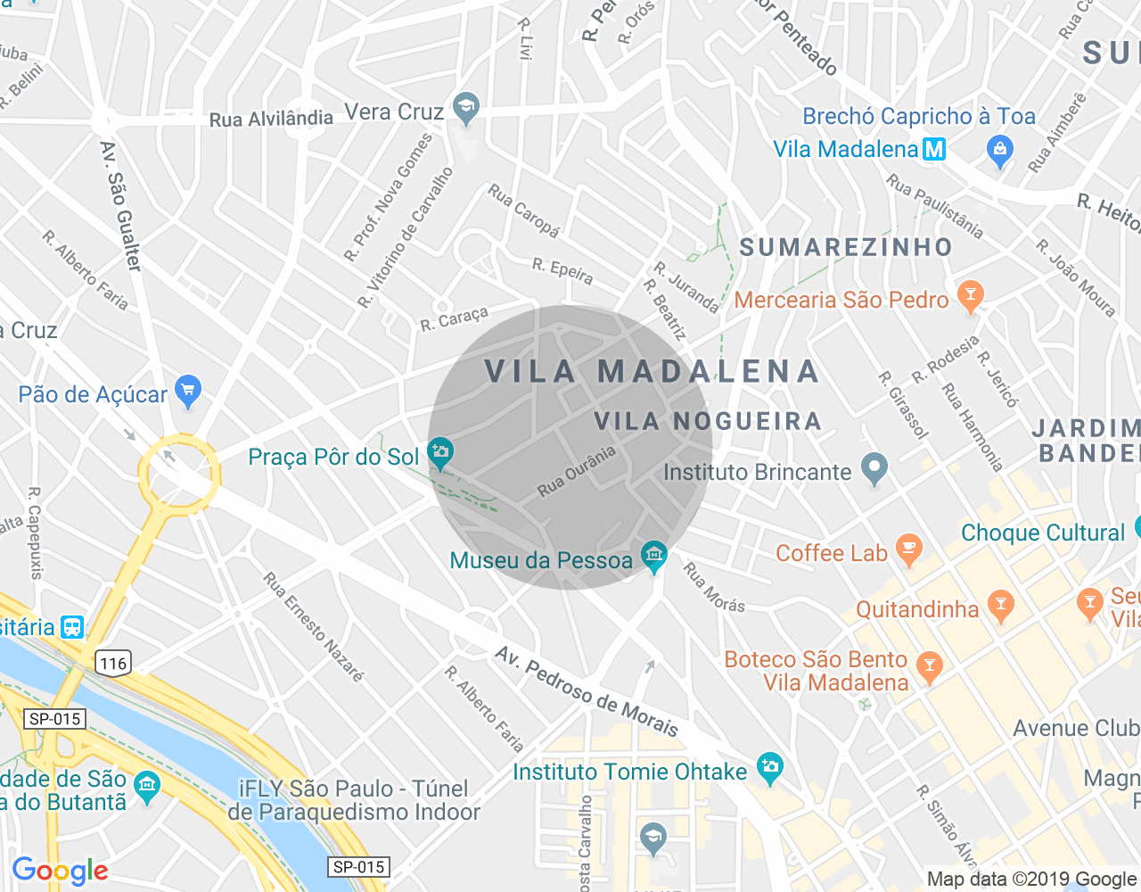 Imóvel no mapa