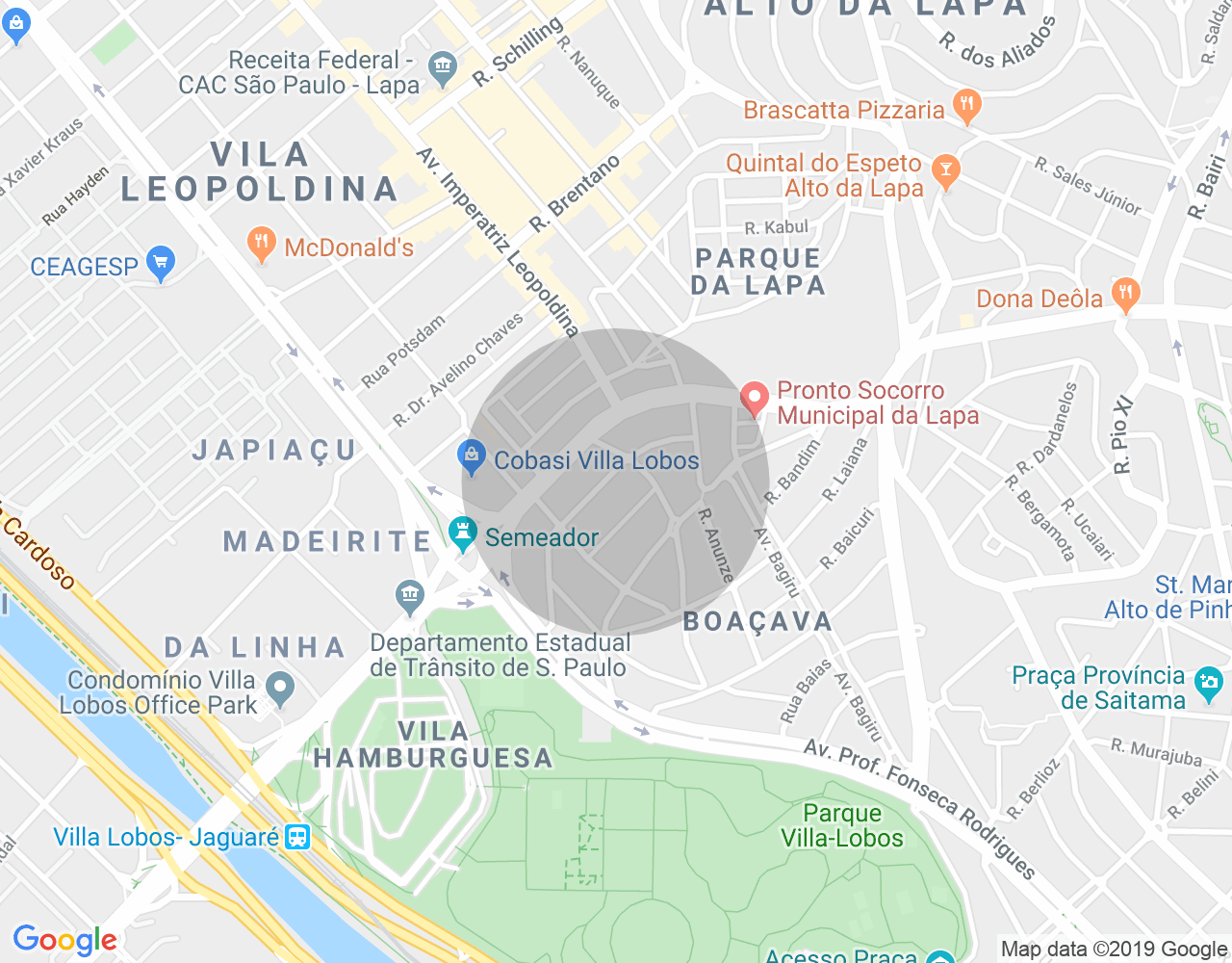 Imóvel no mapa