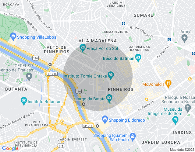 Imóvel no mapa