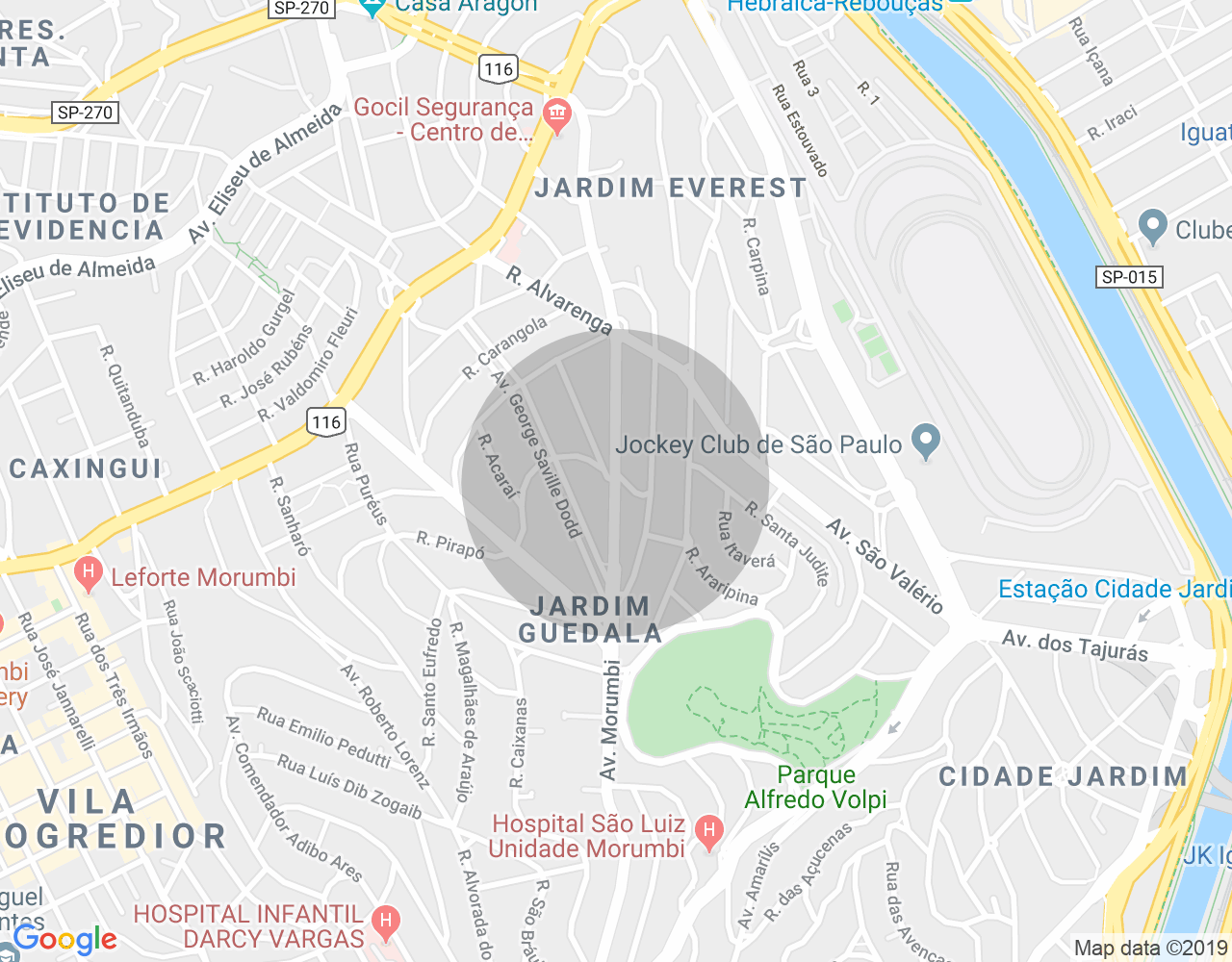 Imóvel no mapa