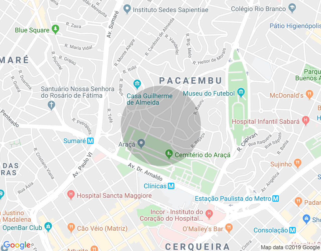 Imóvel no mapa
