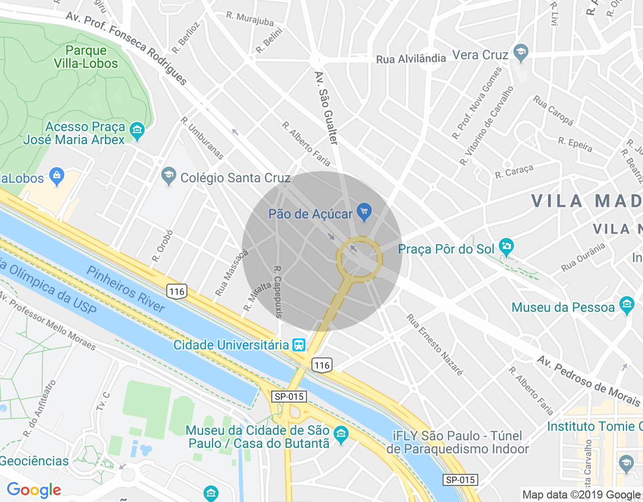 Imóvel no mapa