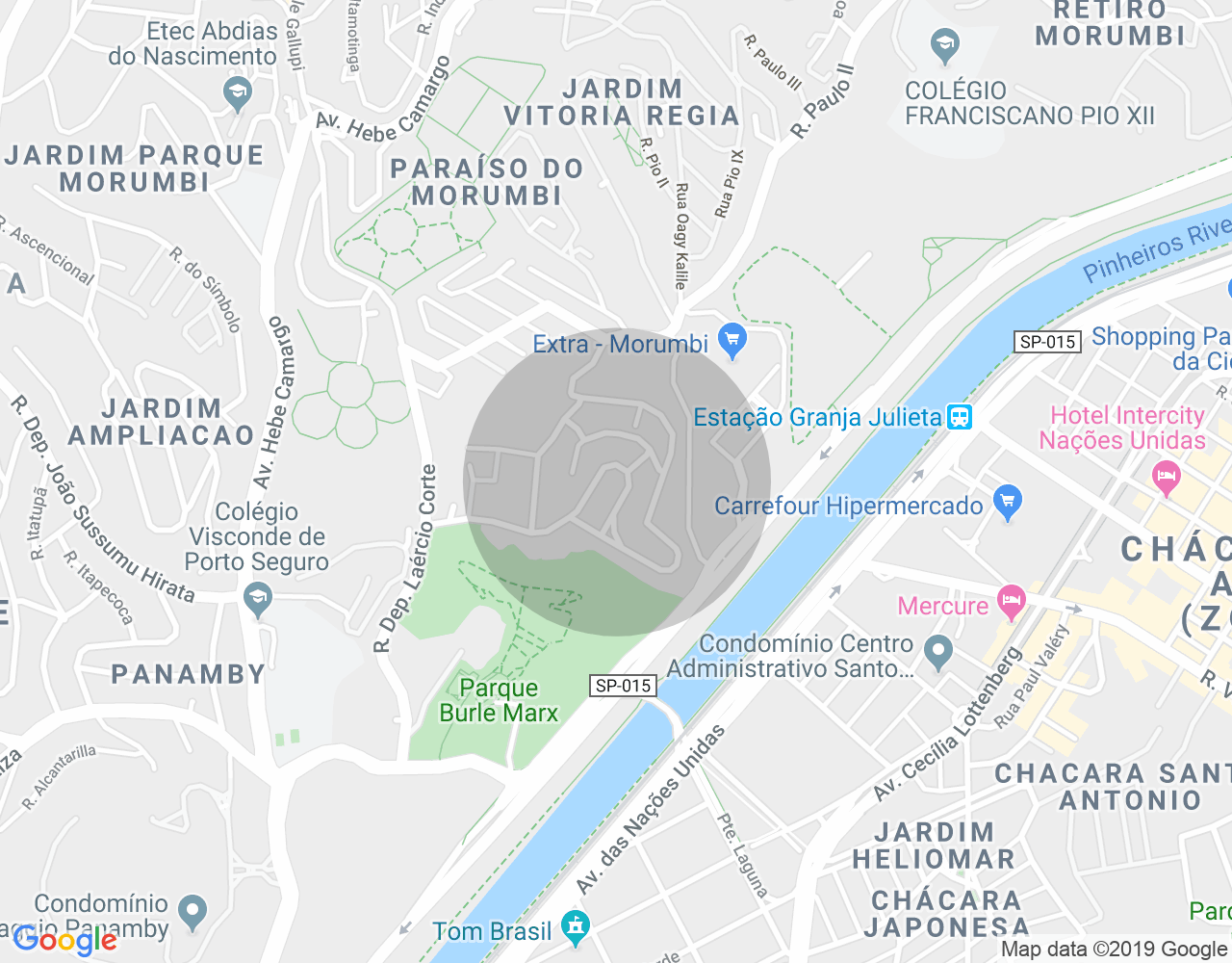 Imóvel no mapa