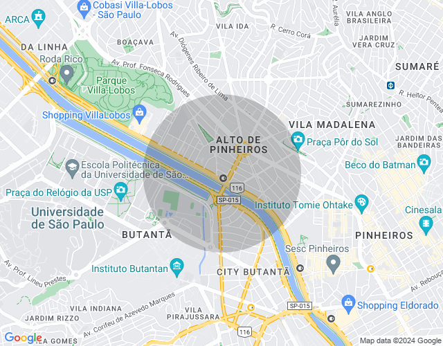 Imóvel no mapa