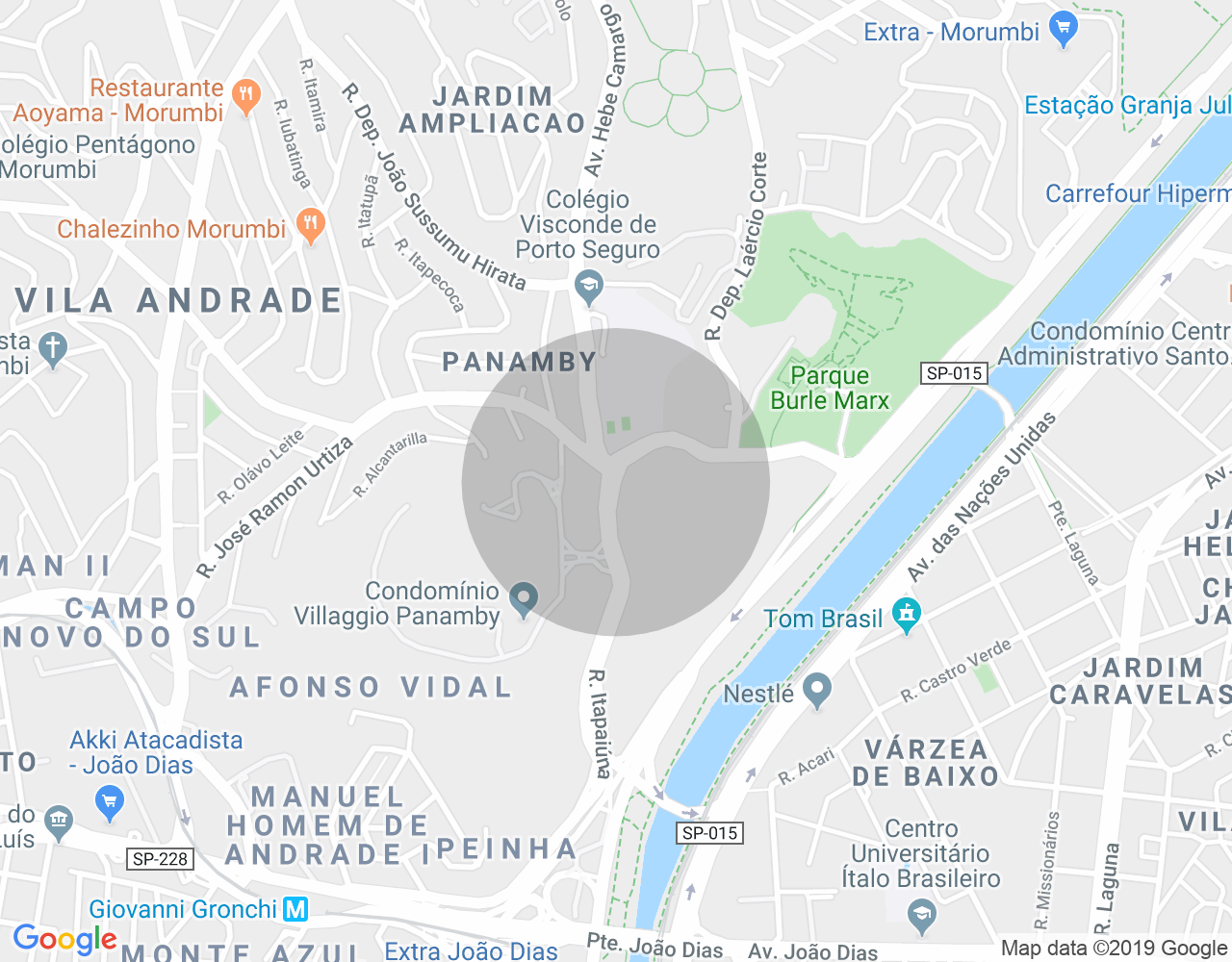 Imóvel no mapa