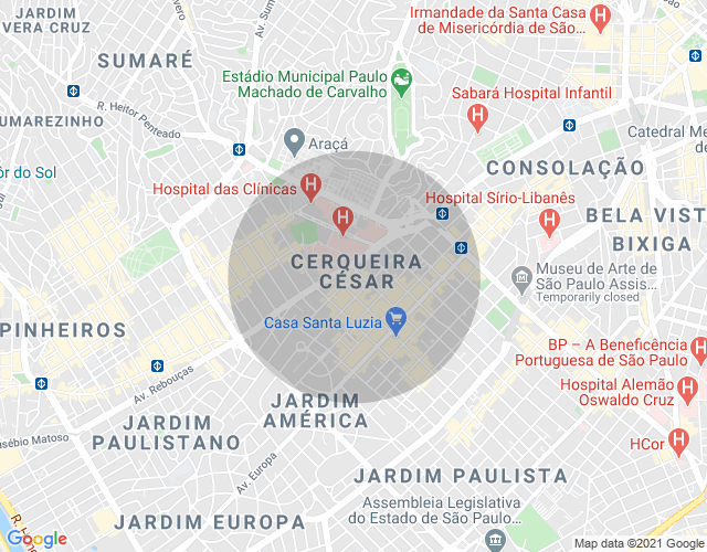 Imóvel no mapa